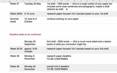 Zoom Session 21 - Initial Research Paper Discussion