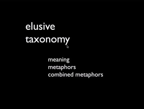 Elusive Taxonomies